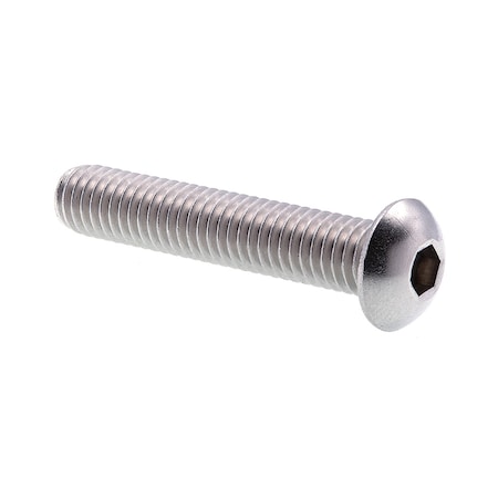 Prime-Line 3/8"-16 Socket Head Cap Screw, Button, Plain Stainless Steel, 2 in Length, 5 PK 9170256